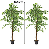 Planta Artificial Decorativa Arbol Grande Pack Ficus 160cm 3