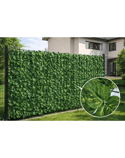Malla de Hojas Cerca Diseño Enredadera Decoración 3x1m