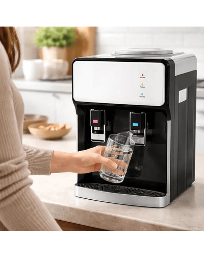 Dispensador De Agua Compresor Sobremesa Frio Caliente 2 Llav