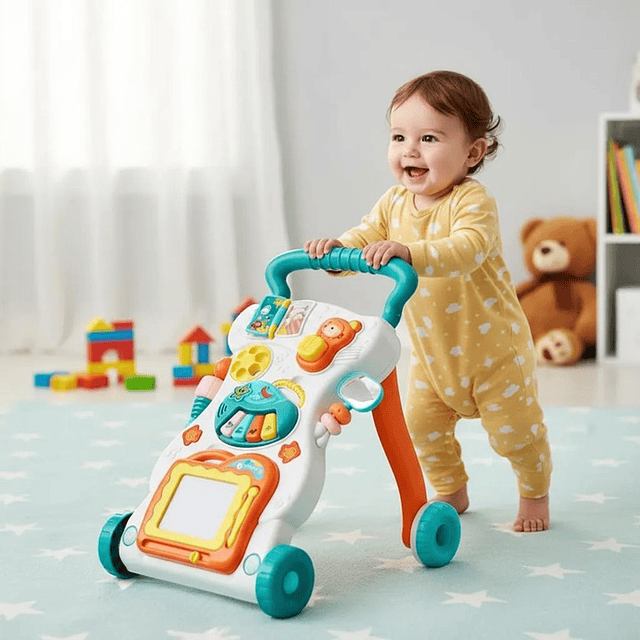 Andador Para Bebe Musical Caminador Juguetes Interactivos Colores 2