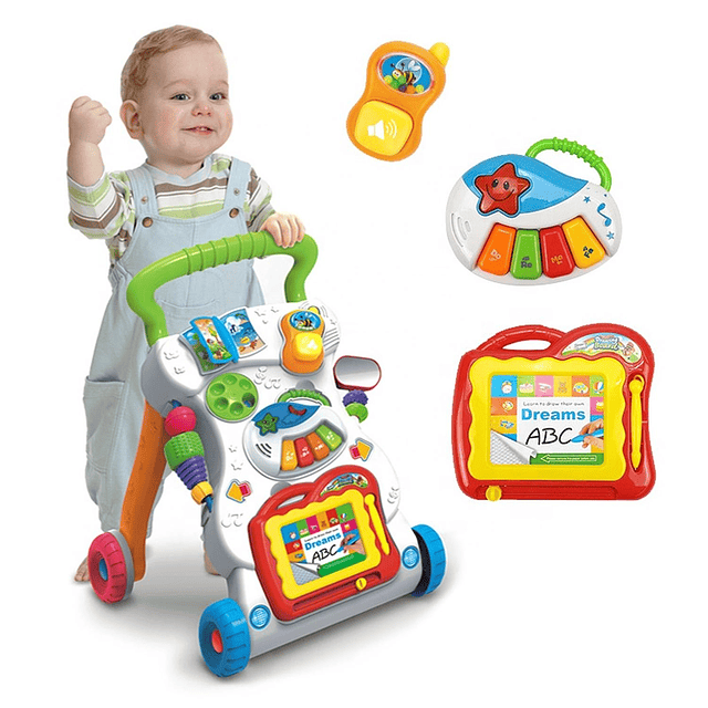 Andador Para Bebe Musical Caminador Juguetes Interactivos Colores 7