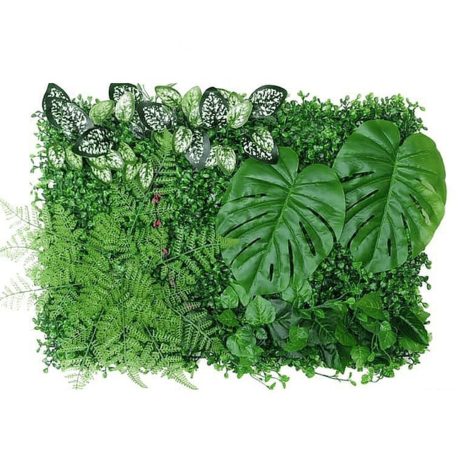 Jardín Muro Vertical Artificial D palmeta Plantas 60x40 cm 15