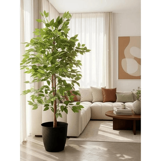 Planta Artificial Decorativa Arbol Grande Ficus 160cm 1008h 2