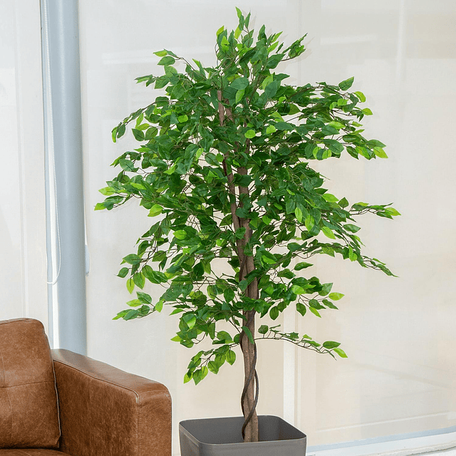 Planta Artificial Decorativa Arbol Grande Ficus 160cm 1008h 11