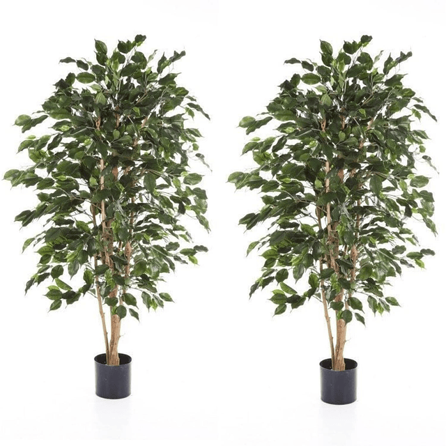 Planta Artificial Decorativa Arbol Grande Pack Ficus 120cm 1