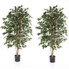 Planta Artificial Decorativa Arbol Grande Pack Ficus 120cm 1