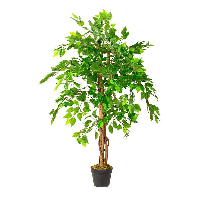 Planta Artificial Decorativa Arbol Grande Ficus 120cm 630hj 7