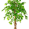 Planta Artificial Decorativa Arbol Grande Ficus 120cm 630hj 7
