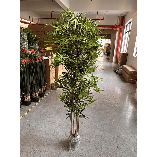 Planta Artificial Decorativa Arbol Grande Bamboo 180cm 1530 6