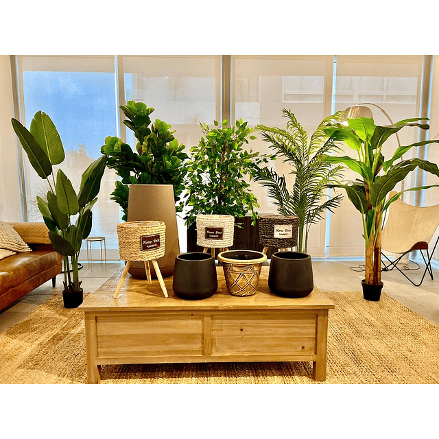 Planta Artificial Decorativa Arbol Grande Palmera 120cm 10h 6