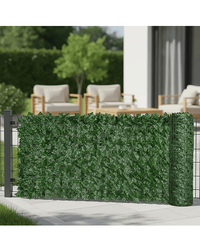 Malla de Hojas Cerca Tupidas Enredadera Decoración 3x1 m