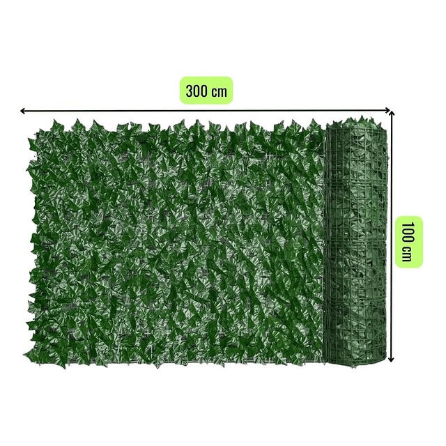 Malla de Hojas Cerca Tupidas Enredadera Decoración 3x1 m 6