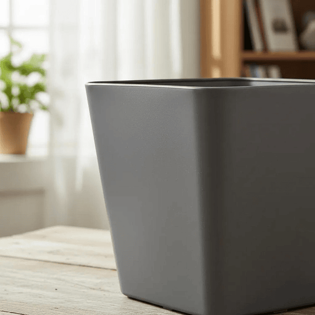 Macetero Nórdico Gris Oscuro L 40 cm 40 x 40x 40 1