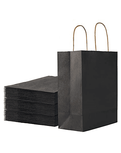 12 Bolsas Cumpleaños Papel Kraft Colores De 21x15x8cm