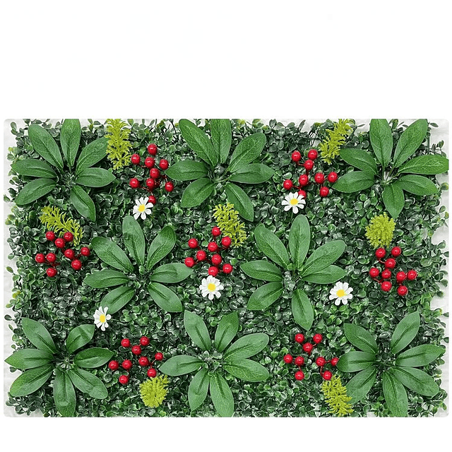 Jardín Muro Vertical Artificial C palmeta Plantas 60x40 cm 6