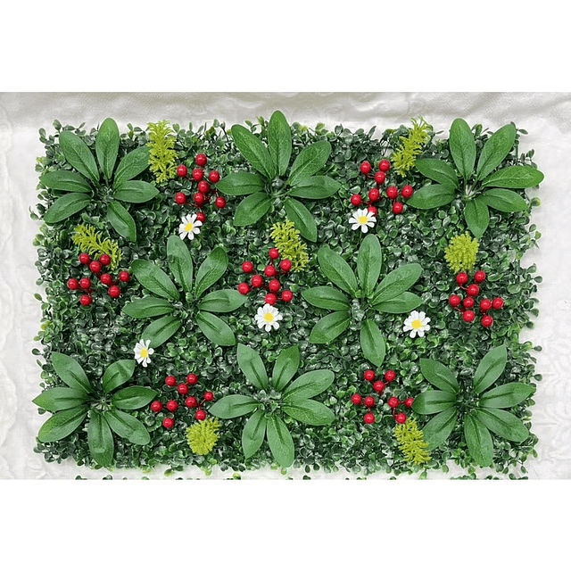 Jardín Muro Vertical Artificial C palmeta Plantas 60x40 cm 7