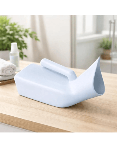 Pato Urinario Hombre y Mujer Cuello Corto Portatil 1 Lt Plastico