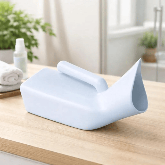 Pato Urinario Hombre y Mujer Cuello Corto Portatil 1 Lt Plastico 1