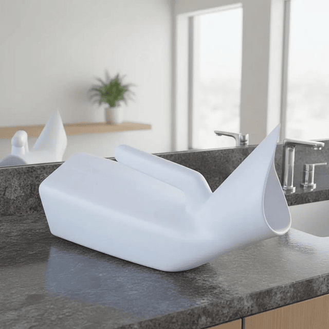 Pato Urinario Hombre y Mujer Cuello Corto Portatil 1 Lt Plastico 2