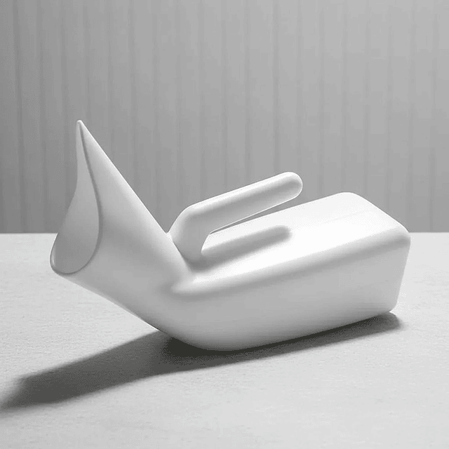 Pato Urinario Hombre y Mujer Cuello Corto Portatil 1 Lt Plastico 4