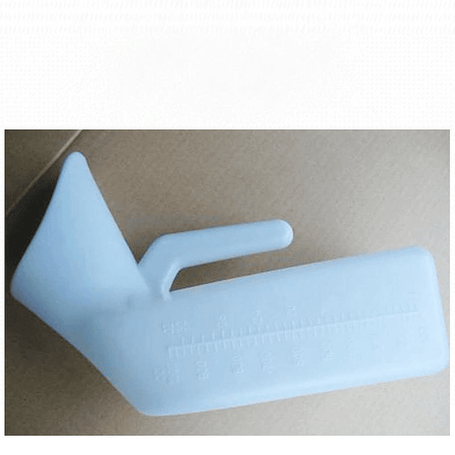 Pato Urinario Hombre y Mujer Cuello Corto Portatil 1 Lt Plastico 6