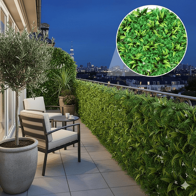 Jardín Muro vertical artificial P palmeta Plantas 60x40 cm 3