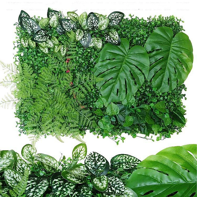Jardín Muro Vertical Artificial B palmeta Plantas 60x40 cm 16