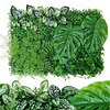 Jardín Muro Vertical Artificial B palmeta Plantas 60x40 cm 16