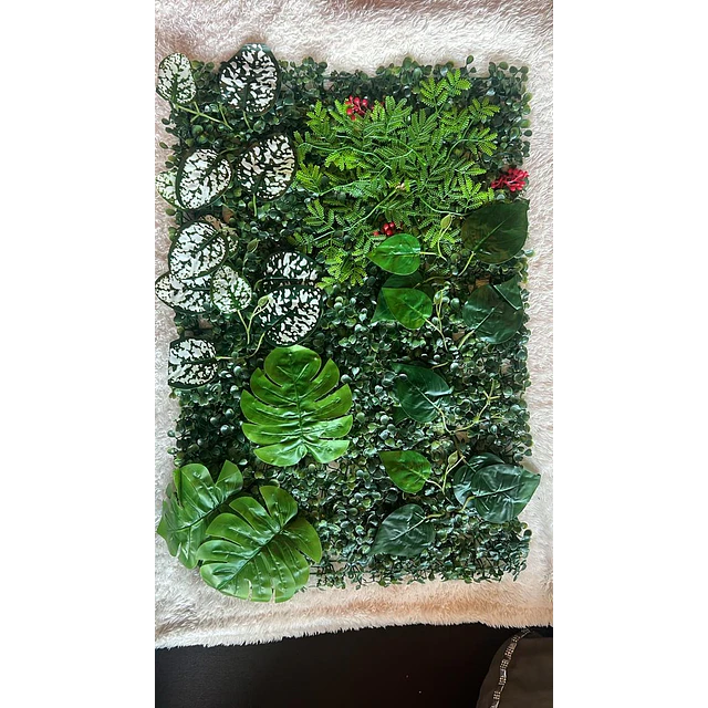 Jardín Muro Vertical Artificial B palmeta Plantas 60x40 cm 19