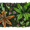 Jardín Muro Vertical Artificial C palmeta Plantas 60x40 cm 12