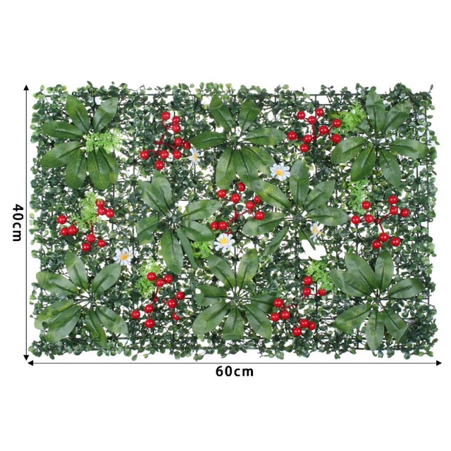 Jardín Muro vertical artificial E palmeta Plantas 60x40 cm 6