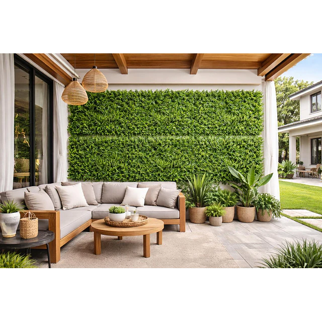 Jardín Muro vertical artificial F palmeta Plantas 60x40 cm 2