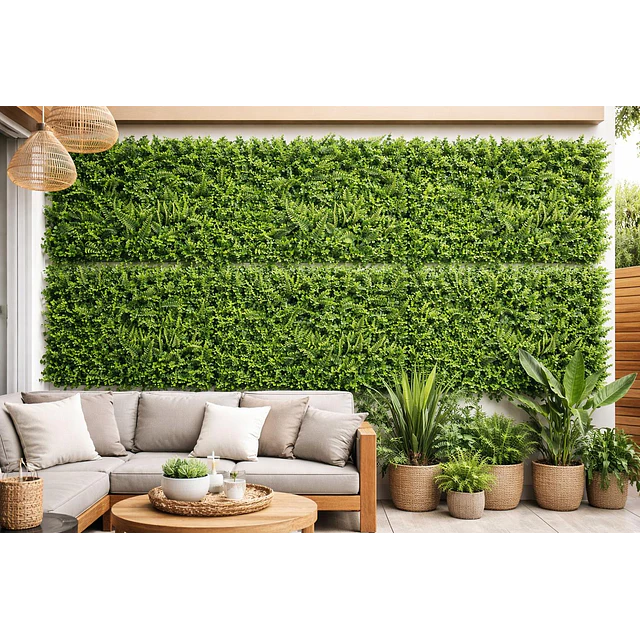 Jardín Muro vertical artificial F palmeta Plantas 60x40 cm 4
