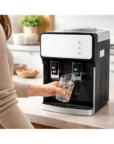Dispensador De Agua Compresor Sobremesa Frio Caliente 2 Llav