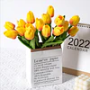 Ramos De 9 Tulipanes Flores Artificiales Decoración Hogar 11