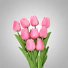 Ramos De 9 Tulipanes Flores Artificiales Decoración Hogar 15