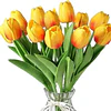 Ramos De 9 Tulipanes Flores Artificiales Decoración Hogar 20