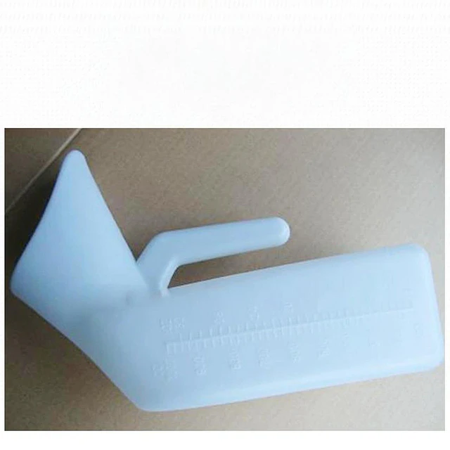 Pato Urinario Hombre y Mujer Cuello Corto Portatil 1 Lt Plastico 6