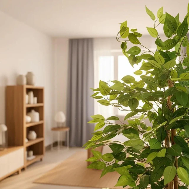 Planta Artificial Decorativa Arbol Grande Ficus 160cm 1008h 3