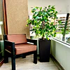 Planta Artificial Decorativa Arbol Grande Ficus 120cm 630hj 8