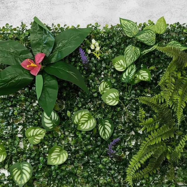Jardín Muro Vertical Artificial D palmeta Plantas 60x40 cm 19