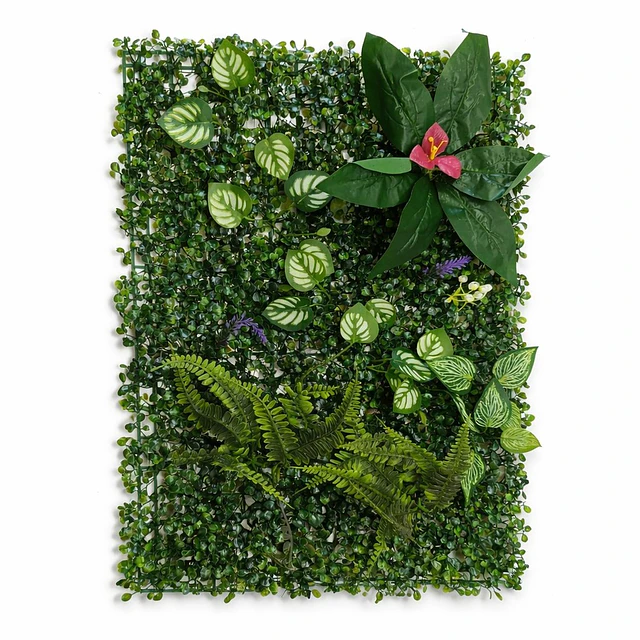 Jardín Muro Vertical Artificial D palmeta Plantas 60x40 cm 24