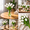 Ramos De 9 Tulipanes Flores Artificiales Decoración Hogar 20