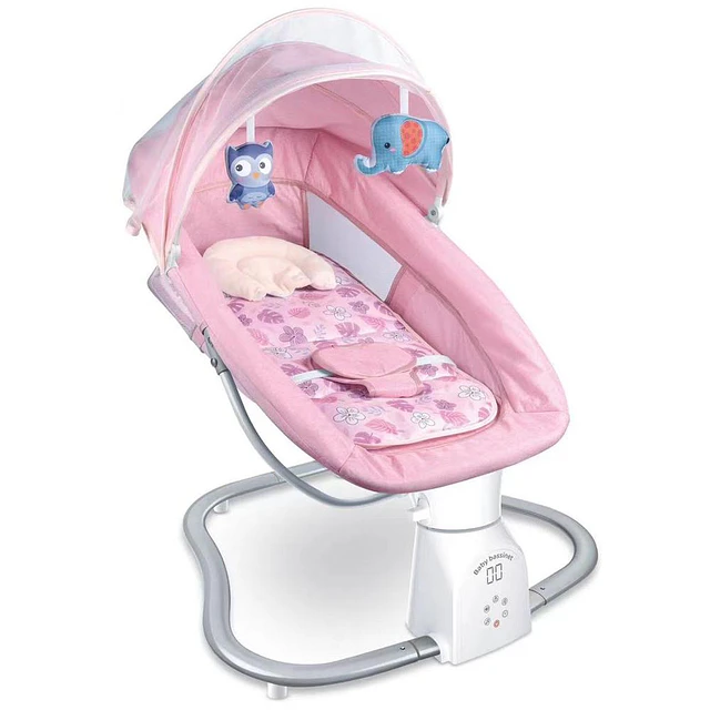 Cuna Bebe Mecedor Eléctrico 3 En 1 Música Silla Mecedora 10