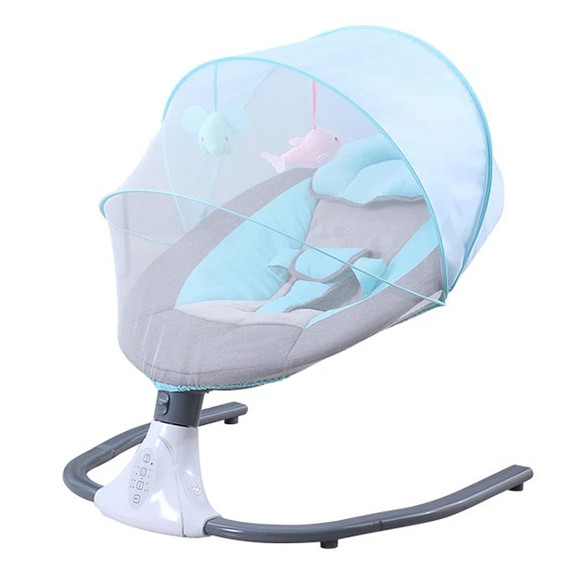 Cuna Bebe Mecedor Eléctrico 3 En 1 Música Silla Mecedora 15