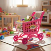 Carrito de Compra Supermercado Para Niños 56 Piezas Colores 14