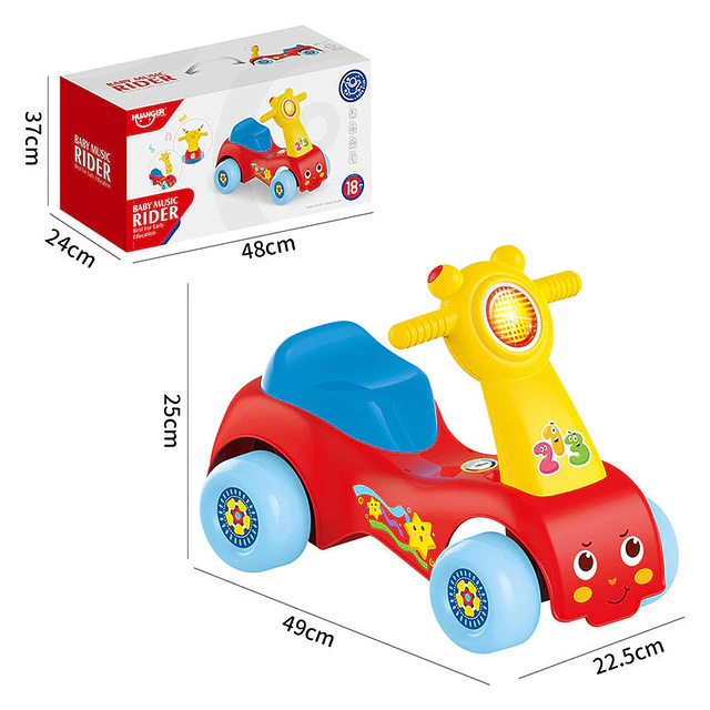 Corre Pasillos Andador Musical Infantil Musical Colorido 6