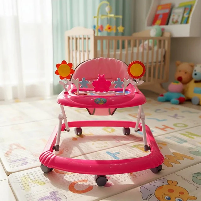 Andador Plegable Flores Con Musica Bebes Portable Unisex 19