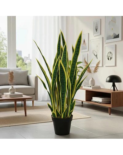Planta Artificial Lengua de Suegra Sansevieria 75 cm/18 hjs