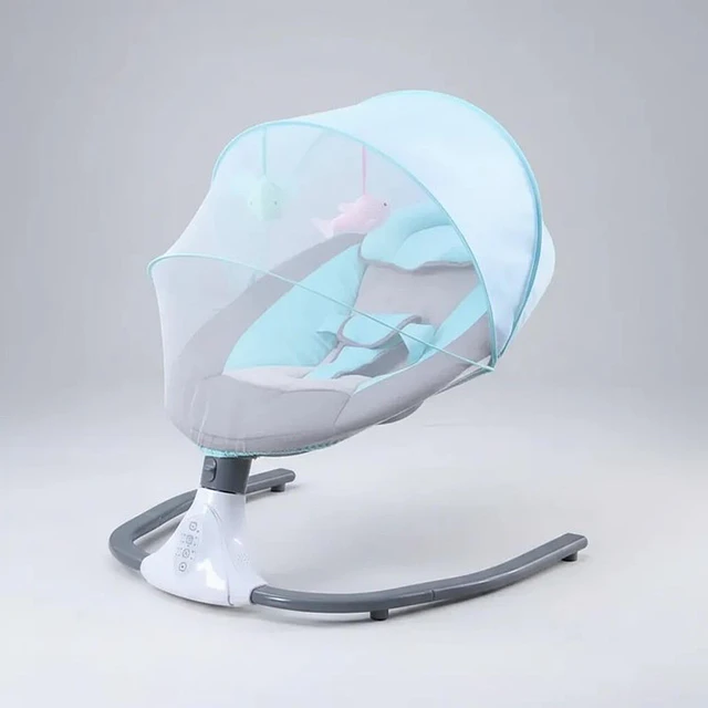 Cuna Bebe Mecedor Eléctrico 3 En 1 Música Silla Mecedora 15